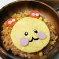 しじみごはん's cooksnap of when they made うーたんオムライス＊キャラ弁.