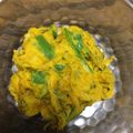 Marmo's cooksnap of when they made かぼちゃとスナップエンドウのサラダ.