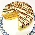 Rariko✨'s cooksnap of when they made 楽々バレンタイン♡チョコがけロールケーキ.