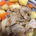 小栗色's cooksnap of when they made 鶏肉とじゃがいもの甘辛煮.