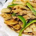 ねぞろ's cooksnap of when they made レンジで！れんこんと豚肉のこってり炒め.