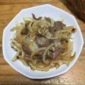 ☆neko◯'s cooksnap of when they made 【農家のレシピ】葉玉ねぎと砂肝の甘辛炒め.