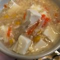 ぺちゃーむ's cooksnap of when they made コーンと豆腐の中華風スープ.