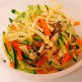 panna＊3's cooksnap of when they made 簡単レンチンシャキシャキ大根の皮のナムル.