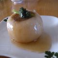 リエポヨ's cooksnap of when they made かぶの鶏ひき肉入り海老なめこあんかけ.