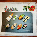 belllmama's cooksnap of when they made 簡単 クリスマス☆握り寿司.