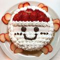 まゆぶう❤'s cooksnap of when they made * サンタさんの ★クリスマスケーキ♪.