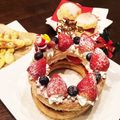 yuamam☆★'s cooksnap of when they made いちごとブルーベリーのリースパイ.