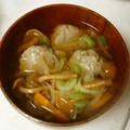 ももちゃんパンダ's cooksnap of when they made めんつゆで！我が家のつみれ汁.