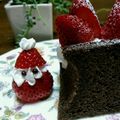 いちご♡マシュマロ's cooksnap of when they made クリスマスに　苺サンタのスコップケーキ.