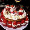 ひまわりサンフラワー's cooksnap of when they made かわいいお顔のいちごサンタ♪.