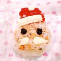 MikuTamago's cooksnap of when they made クリスマス★サンタさんおにぎり.