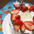 ぶたこやん's cooksnap of when they made クリスマスリースのシフォンケーキ♪.