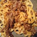 クック3U8TKY☆'s cooksnap of when they made 牛肉レンコン炒め♪肉なしでもOK.