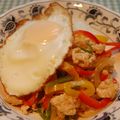 がるばんぞママ's cooksnap of when they made タイ風☆ひき肉とパプリカの炒めご飯.