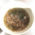 クックANLLO1☆'s cooksnap of when they made 超簡単即席とろろ昆布と鰹節のお吸い物.