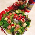 おかぶ〜ま's cooksnap of when they made 簡単リース風サラダ.