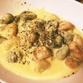 しほぽり's cooksnap of when they made 簡単！牛乳とバターで作るホタテニョッキ.