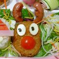 りこまこせいやのパパ's cooksnap of when they made キャラ弁☆クリスマス☆トナカイのツノ！！.
