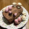 かかし79's cooksnap of when they made Wチョコクリームの、チョコロールケーキ！.