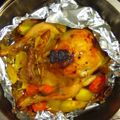 akacyairoF's cooksnap of when they made 簡単　ダッチオーブンでスタッフドチキン.