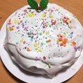 5ニャンママ's cooksnap of when they made ■簡単HM■ココア誕生日クリスマスケーキ.