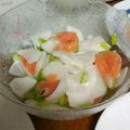Jun369's cooksnap of when they made かぶとスモークサーモンの柚子マリネ.