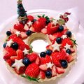クックQZDCS6☆'s cooksnap of when they made 簡単レシピdeクリスマスリース タルト♡.