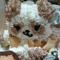 音さんのママ's cooksnap of when they made バレンタインに！くまさんのチョコケーキ.