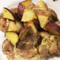 cookie0626's cooksnap of when they made 鶏肉とりんごとさつまいものバジル焼き☆.