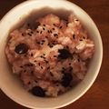 ぶるmom's cooksnap of when they made 炊飯器でカンタン！甲州お赤飯（甘納豆）.