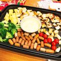 たくぼん☆ママ's cooksnap of when they made ホットプレートで簡単チーズフォンデュ♡.