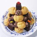 あおい大地's cooksnap of when they made プチシュー☆スノーマン&クリスマスツリー.