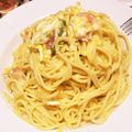 ゆうかʕ•ᴥ•ʔ's cooksnap of when they made クリスマス☆ネギのカルボナーラ.