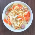 らふちる's cooksnap of when they made 簡単！小鍋１つでワンポットスープパスタ.