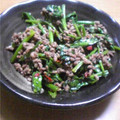 いベリこ's cooksnap of when they made ほうれん草とひき肉のオイスターソース炒め.