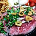 たまこかあさん's cooksnap of when they made 牛たたきのポン酢マリネ.