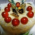 新美fam's cooksnap of when they made クリスマスに！ケーキ形ポテトサラダ♪.