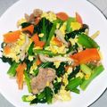 anko21's cooksnap of when they made にんにく香る♪小松菜と豚肉の醤油炒め.