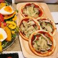 七色の歌's cooksnap of when they made 簡単！餃子の皮でフレッシュバジルのピザ.