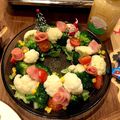 rocoa's cooksnap of when they made クリスマス♪簡単パーティーリースサラダ.