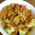 メイなん's cooksnap of when they made 旨い！ひき肉とトマトのチーズのっけ丼☆.