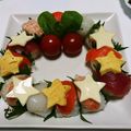 yuich731's cooksnap of when they made クリスマス☆リースの手まり寿司.