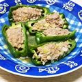 £るき£'s cooksnap of when they made レンジで５分☆餃子ピーマン.