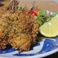 ダイナマイト漆黒's cooksnap of when they made にんにく×パルメザン風味のアジフライ.