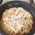 クック77AHTF☆'s cooksnap of when they made めちゃ美味しい　カニ釜飯.