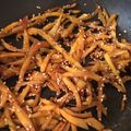 あいべりー's cooksnap of when they made 超シンプルなサツマイモのきんぴら.