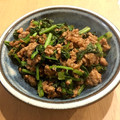 miipuusan's cooksnap of when they made 大根の葉と豚ひき肉の炒めもの.