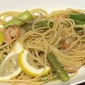 クックCVW4BW☆'s cooksnap of when they made 海老とアスパラのレモン風味パスタ♫♪♬.