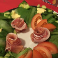 A子／平日のおやつ's cooksnap of when they made 簡単♡生ハムの薔薇♡.